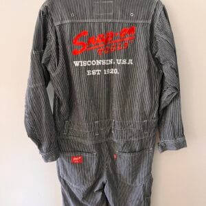 Vintage 90's Snap On Distressed Hickory Large Coverall